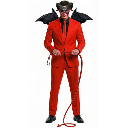 Fouet d'Halloween « Diable » 1,8 m