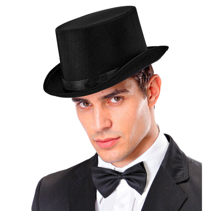 Chapeau haut-de-forme noir d'Halloween, 60 cm