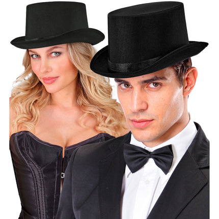 Chapeau haut-de-forme noir d'Halloween, 60 cm
