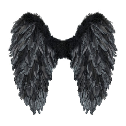 Ailes noires pliables 50cm