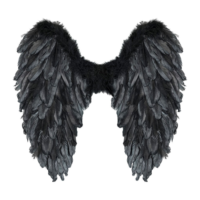 Ailes noires pliables 50cm