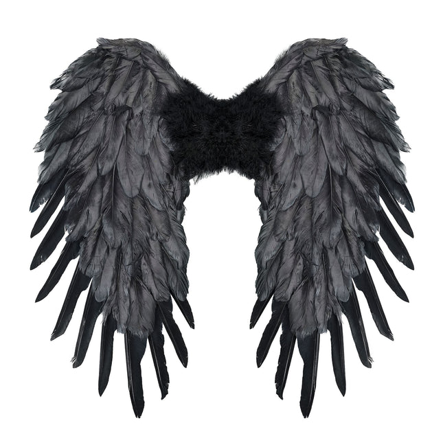Plumes d'ailes noires 50cm