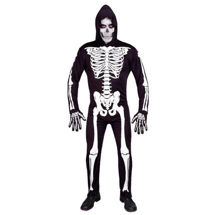 Costume d'Halloween Homme Squelette 2 pièces