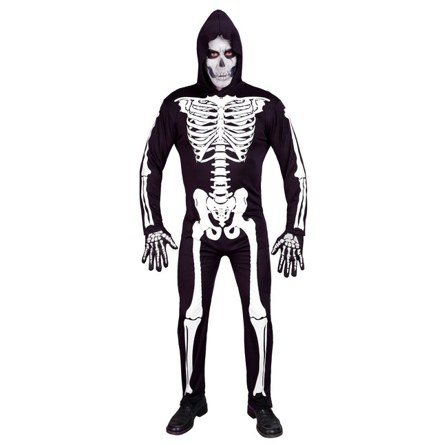 Costume d'Halloween Homme Squelette 2 pièces