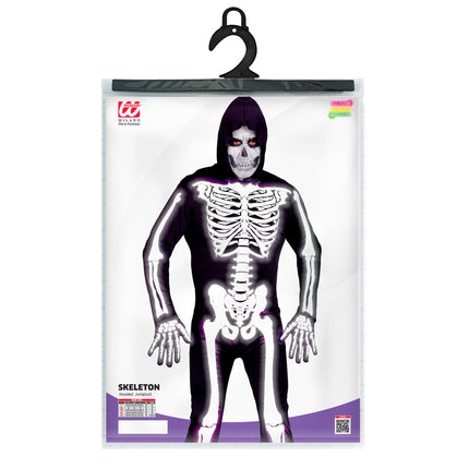 Costume d'Halloween Homme Squelette 2 pièces