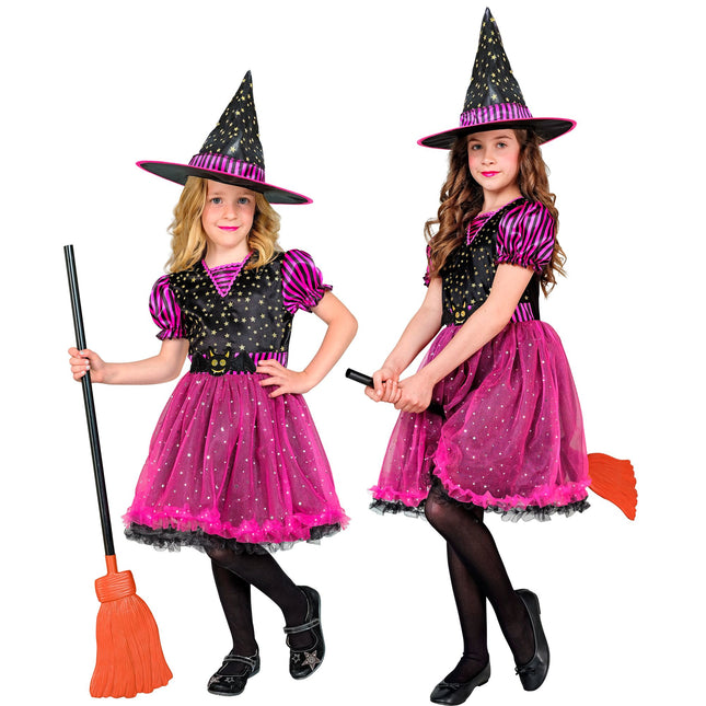 Costume d'Halloween Enfant Sorcière 2 pièces