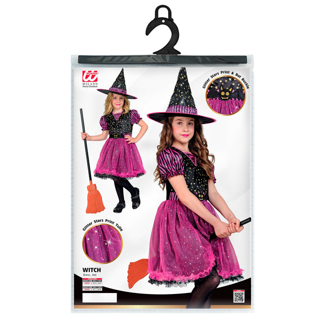 Costume d'Halloween Enfant Sorcière 2 pièces