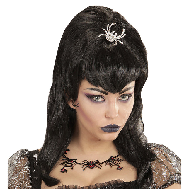 Boucles d'oreilles Halloween Araignées noires