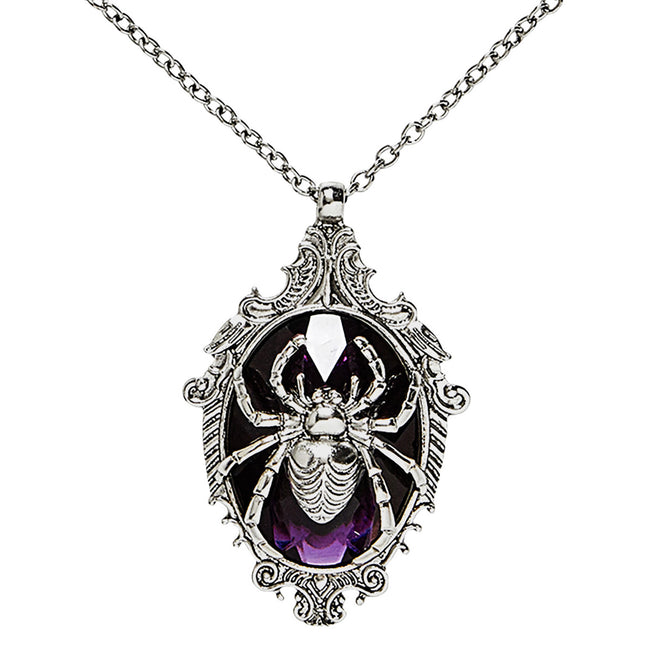 Collier d'Halloween Araignée avec pierre