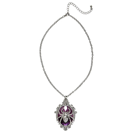 Collier d'Halloween Araignée avec pierre