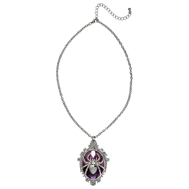 Collier d'Halloween Araignée avec pierre