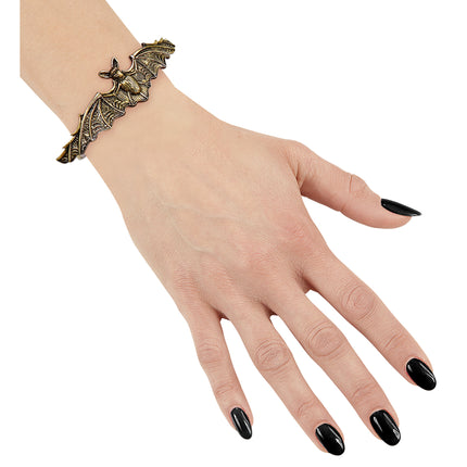 Bracelet d'Halloween Chauve-souris d'or