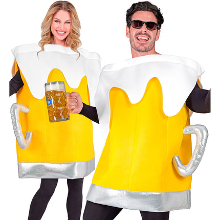 Paquet de bière jaune