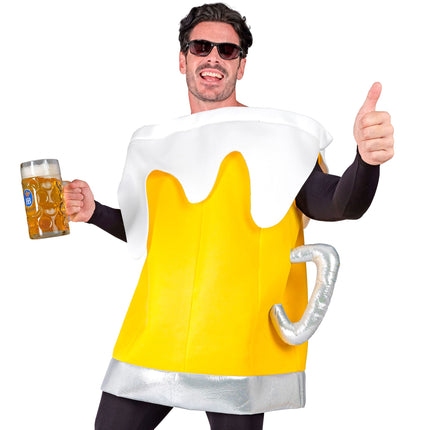 Paquet de bière jaune
