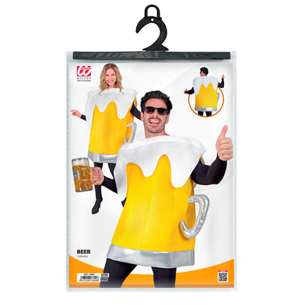 Paquet de bière jaune