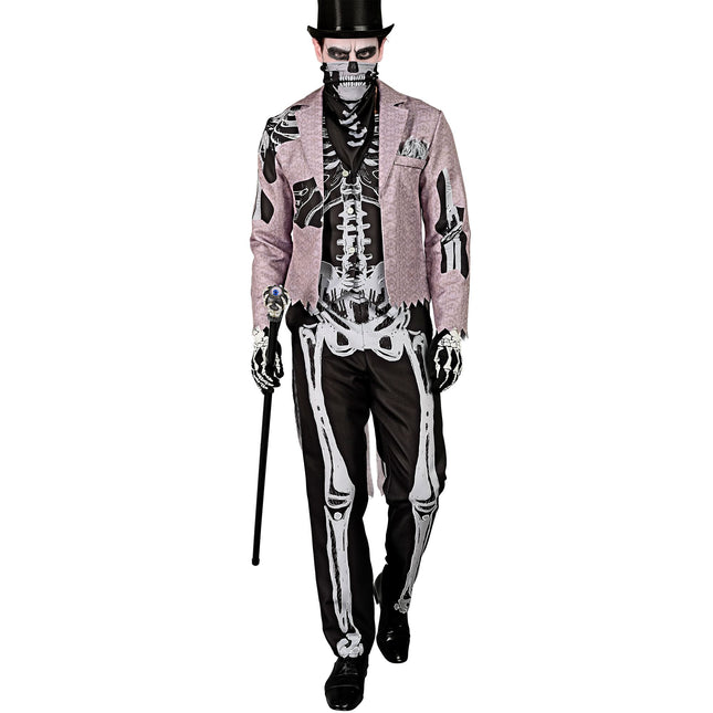 Costume d'Halloween Marié squelette pour homme