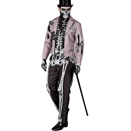 Costume d'Halloween Marié squelette pour homme