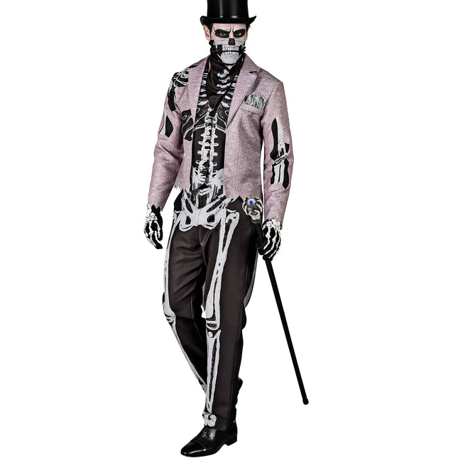 Costume d'Halloween Marié squelette pour homme