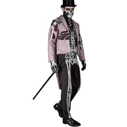Costume d'Halloween Marié squelette pour homme