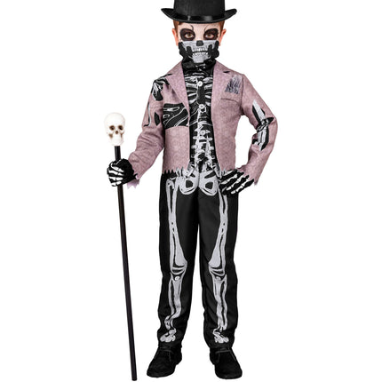 Costume d'Halloween enfant marié squelette