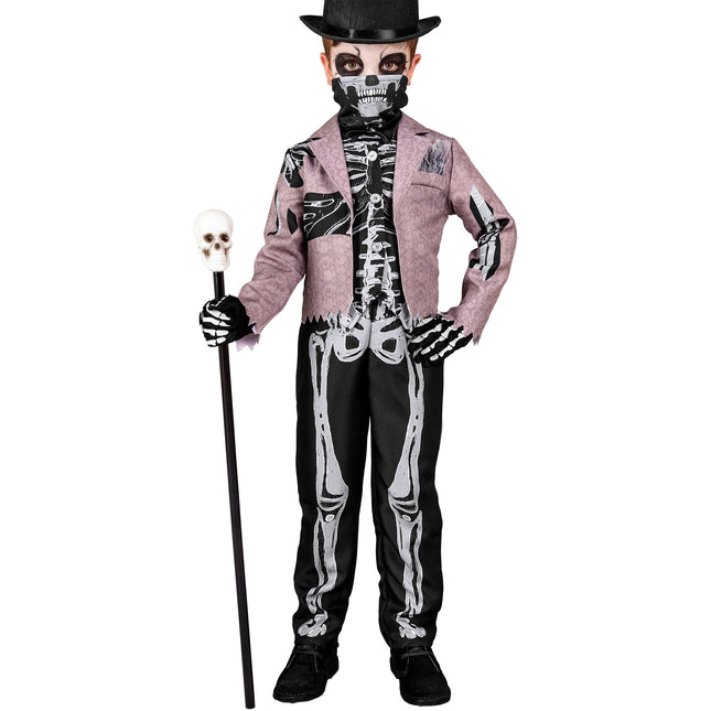 Costume d'Halloween enfant marié squelette