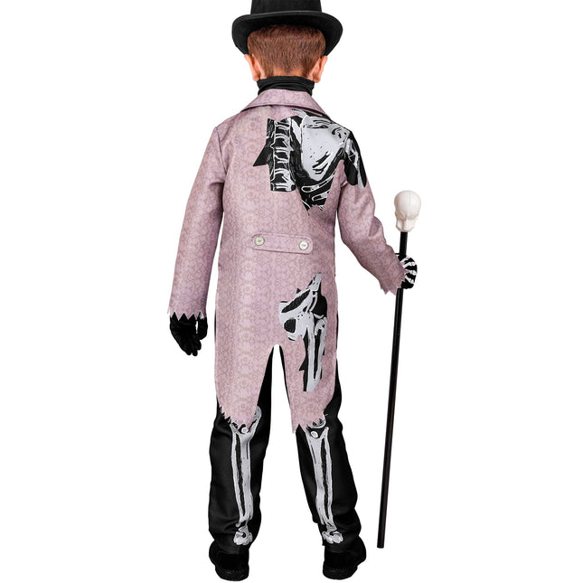 Costume d'Halloween enfant marié squelette
