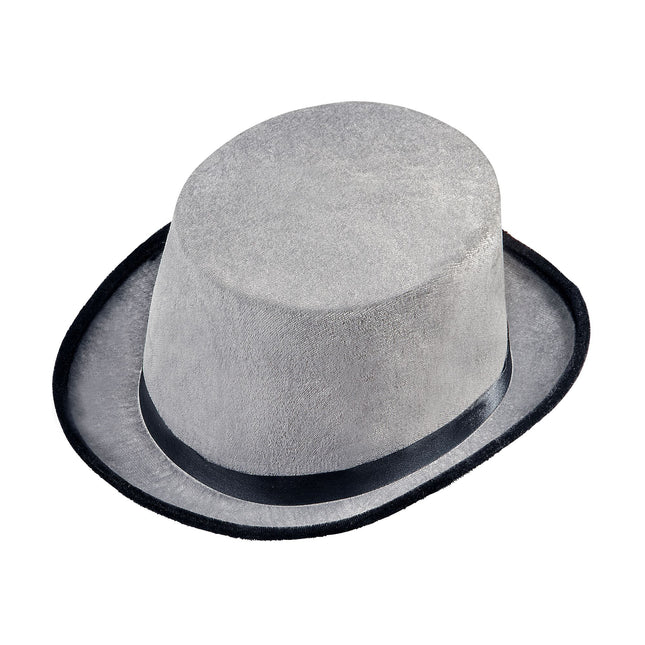 Chapeau gris haut