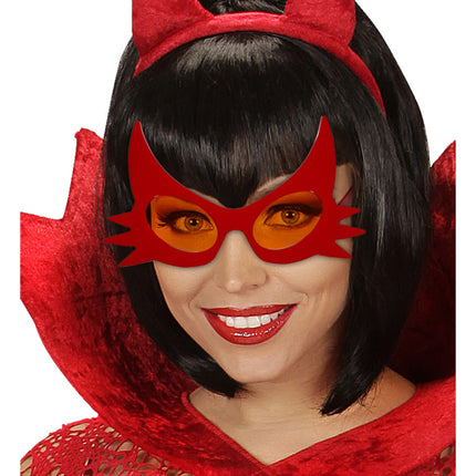 Lunettes d'Halloween rouges