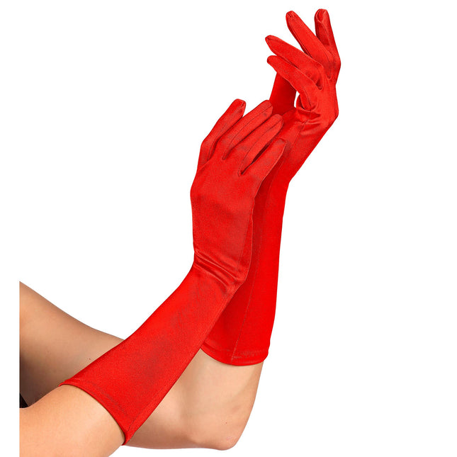 Gants rouges 40cm