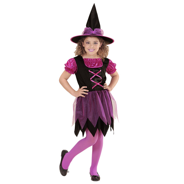 Costume d'Halloween Fille Rose Sorcière
