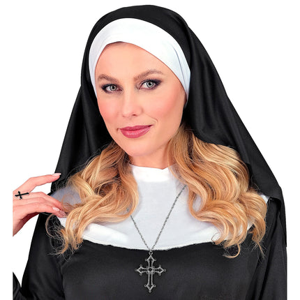 Collier d'Halloween avec croix et pierres précieuses