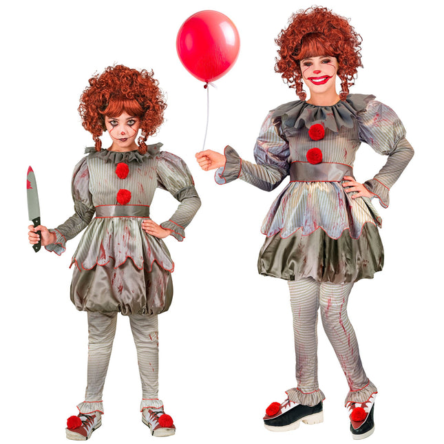 Costume d'Halloween Fille Pop Clown