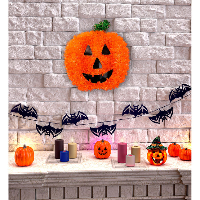 Décoration murale d'Halloween Citrouille 28cm