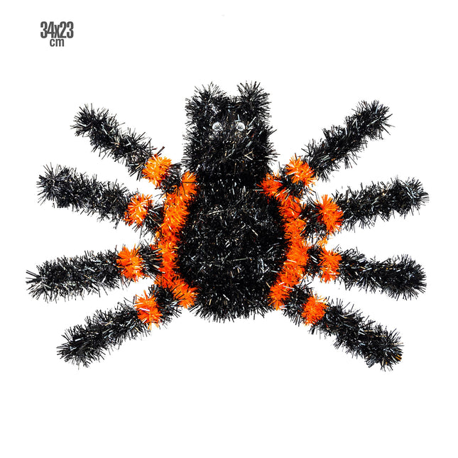 Halloween Décoration murale Araignée 34cm