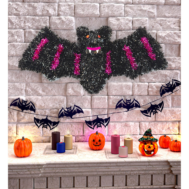 Halloween Décoration murale Chauve-souris 46cm