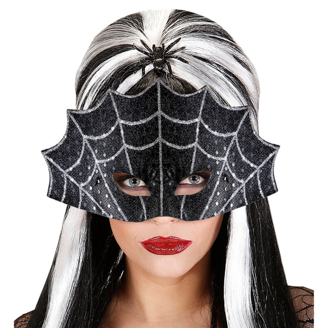 Masque d'Halloween Toile d'araignée