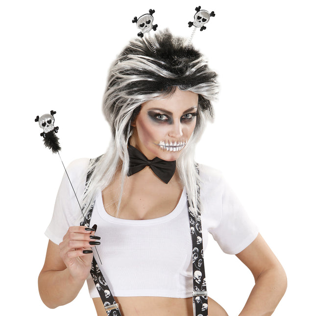 Bandeau d'Halloween tête de mort
