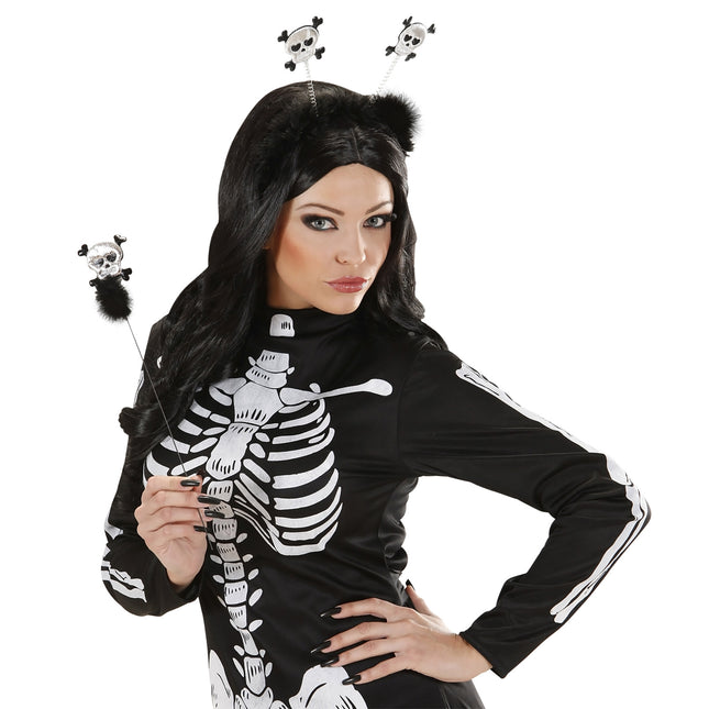 Bandeau d'Halloween tête de mort