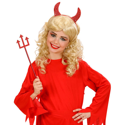 Ensemble d'accessoires d'Halloween rouge 2 pièces