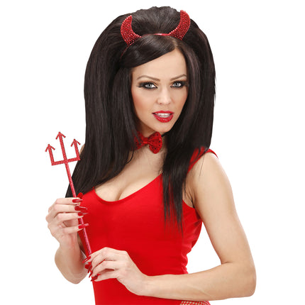 Ensemble d'accessoires d'Halloween rouge 2 pièces