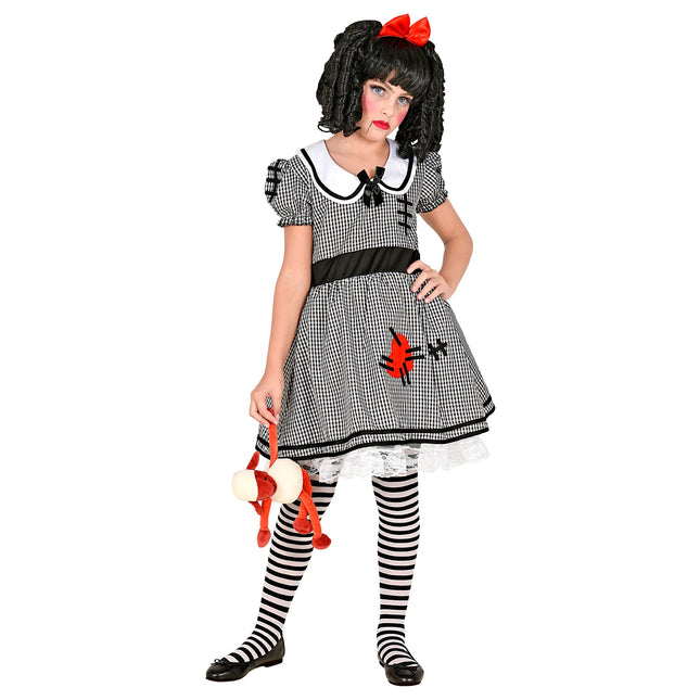 Costume d'Halloween Poupée blanche et noire