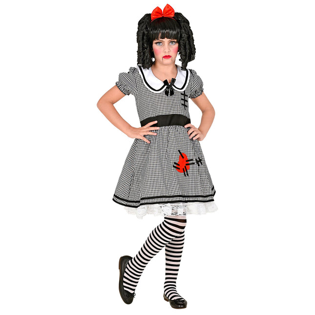 Costume d'Halloween Poupée blanche et noire