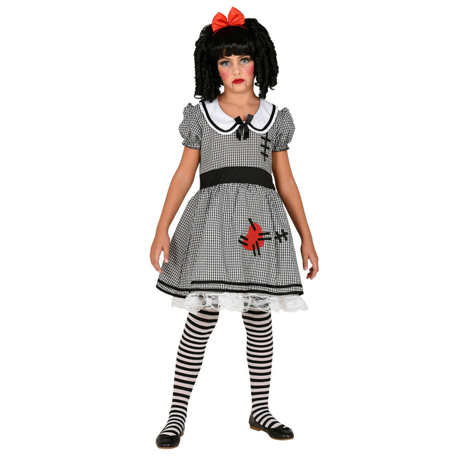 Costume d'Halloween Poupée blanche et noire