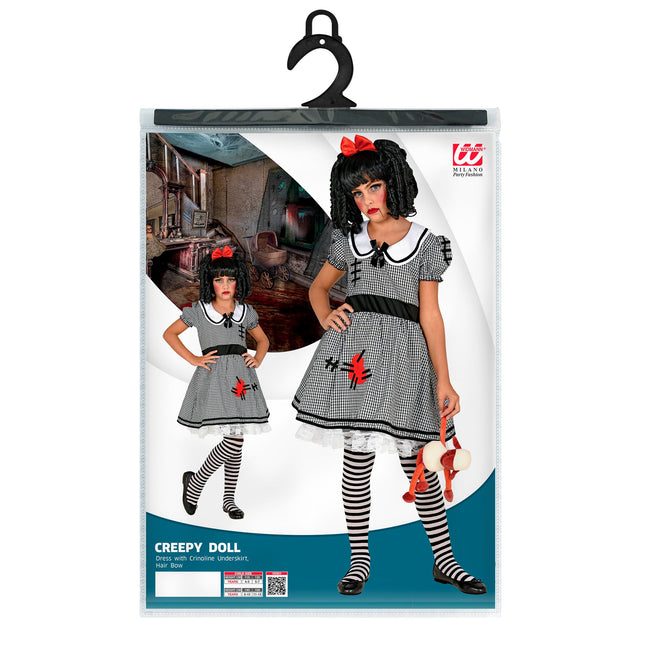 Costume d'Halloween Poupée blanche et noire