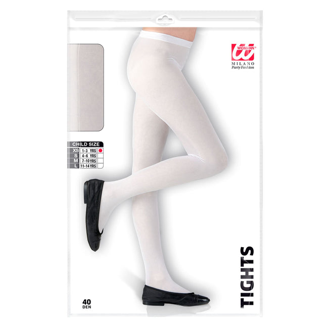 Collants blancs enfant