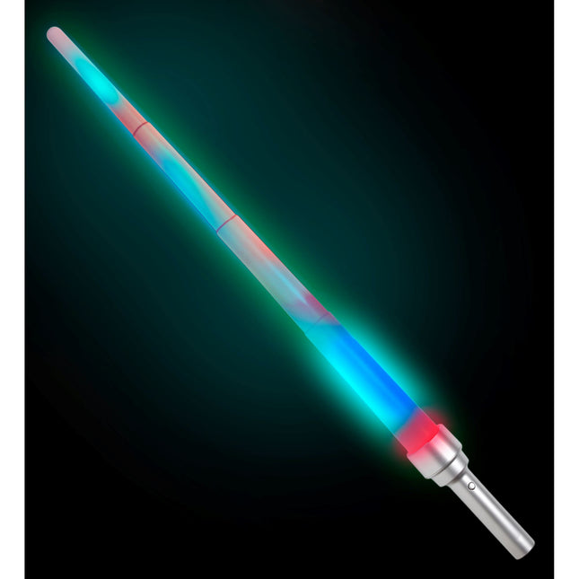 Faux sabre blanc avec lumière 90cm