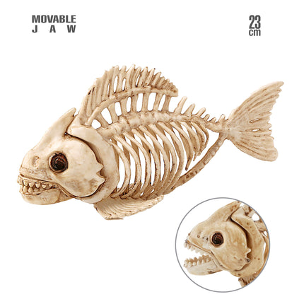 Halloween Poisson Squelette 23cm