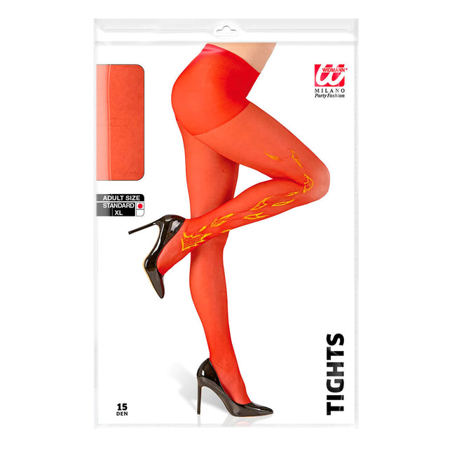 Collants rouges à paillettes