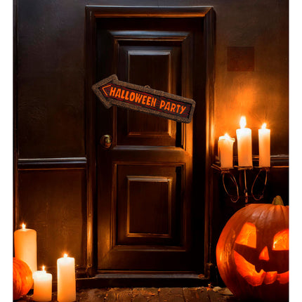 Plaque de porte Halloween Halloween Party 56cm