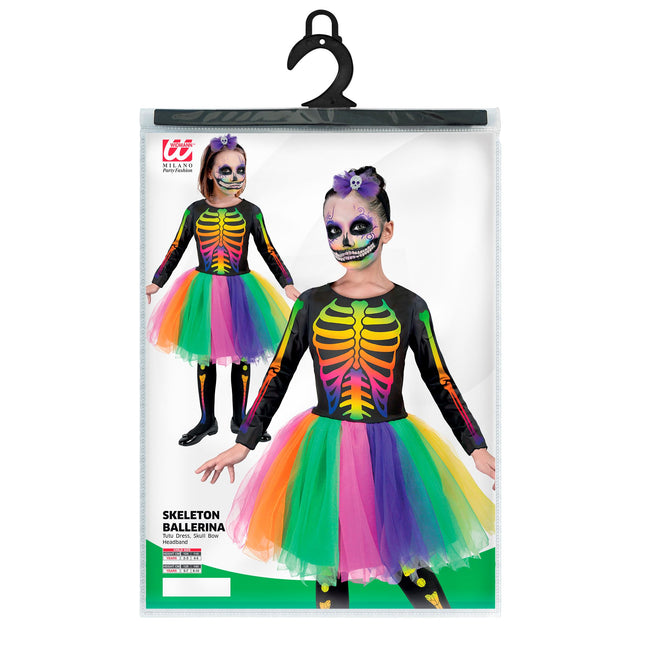 Robe d'Halloween Squelette coloré